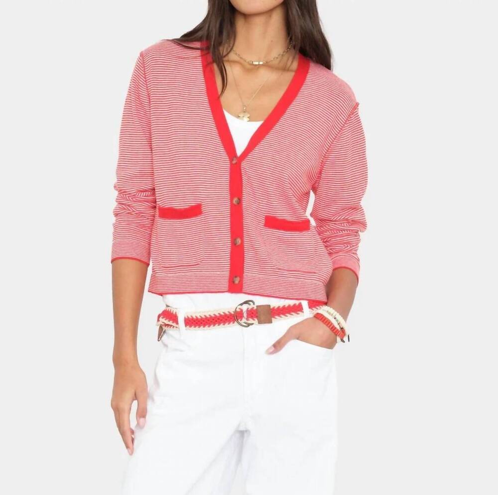 NEW XIRENA ashton cardigan in red salt